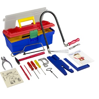 Набор инструментов Pebaro в пластиковом ящике (для работы по дереву с лобзиком)