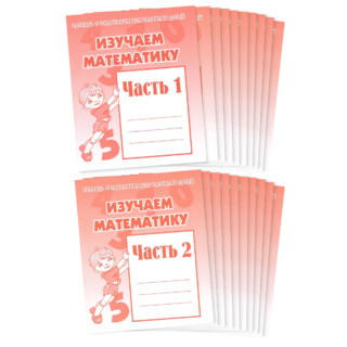Набор из 20 рабочих тетрадей "Изучаем математику" (2 части)