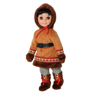 Кукла Мальчик в костюме народов Севера 30 см