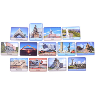 Магнитные карточки Города-герои (13 карточек)