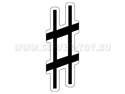 Магнитная карточка Диез