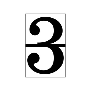 Магнитная карточка Произвольный размер "3"