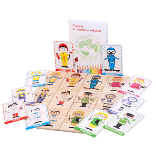 Деревянная логическая игра "Профессии"